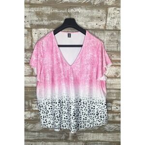 Shein‎ Curve womens pink short sleeved top XXL